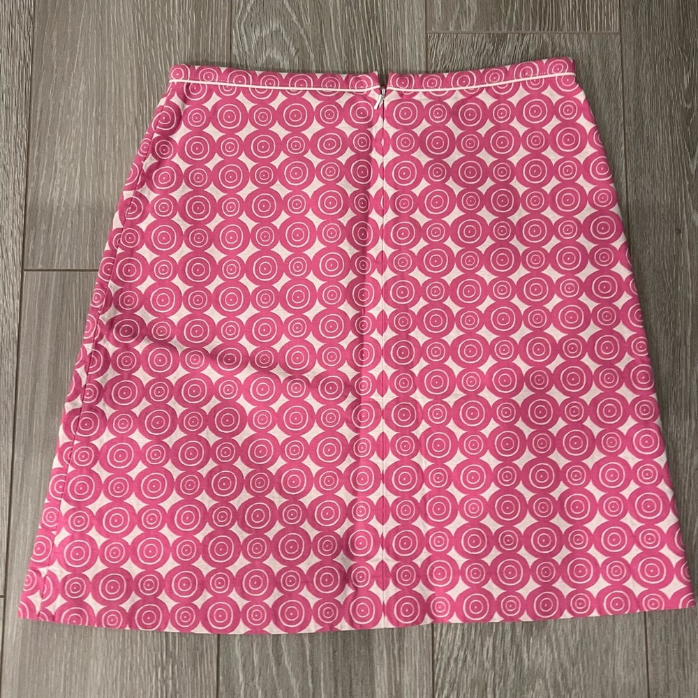Lilly Pulitzer Pink and White A-Line Skirt